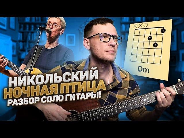 Никольский - Ночная птица соло на гитаре  кавер табы аккорды | pro-gitaru.ru