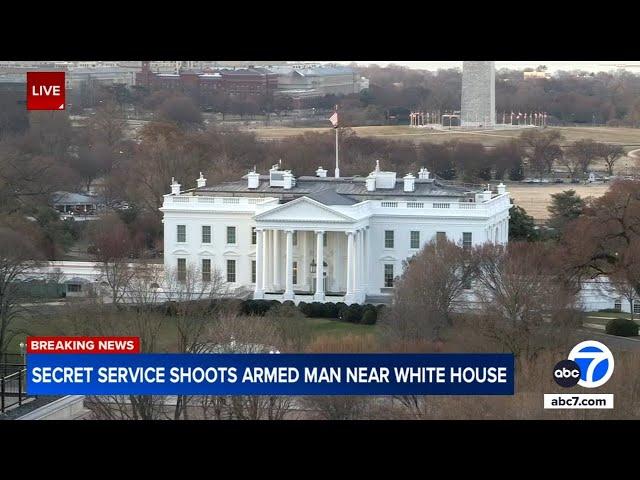 Secret Service shoots armed man near White House