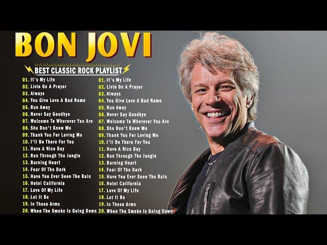 Bon Jovi Best Rock Songs Playlist Ever ~ Greatest Hits Of Full Album