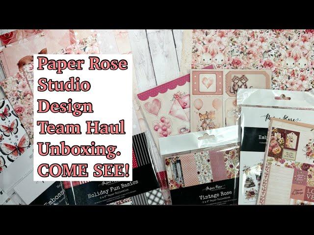 COME SEE My FIRST Paper Rose Studio Unboxing as a NEW Designer for 2025.