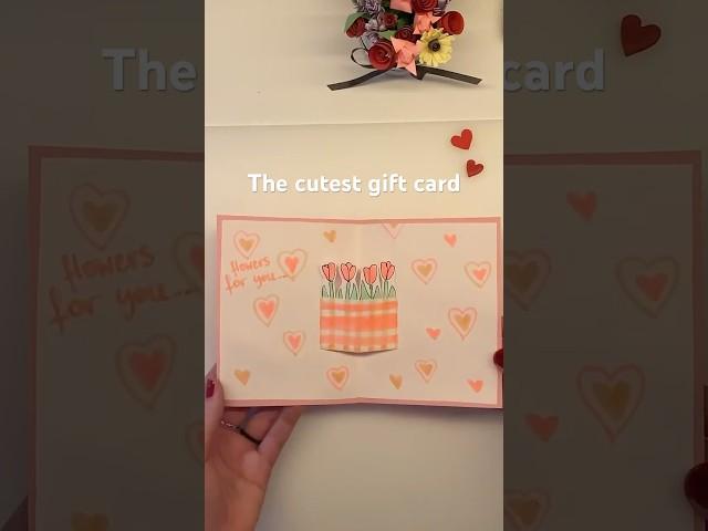 DIY pop up flower card tutorial - cute and easy diy gift idea #diygift #handmadecards #diy