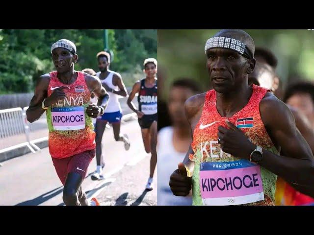 SEE HOW ELIUD KIPCHOGE BOWED OUT OF PARIS OLYMPICS 2024 MARATHON