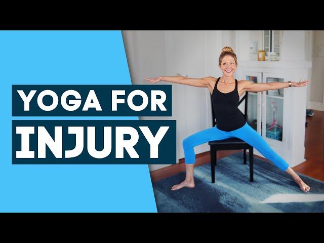 30-Minute Yoga for Injury (Chair Yoga). All Levels Non Impact Yoga Flow