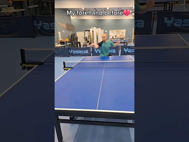 My forehand before VS after the PingPongMaestros #pingpong #tabletennis