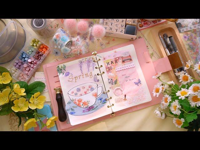 sub)Spring Flower Journal With Me ASMR