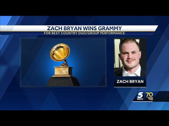 Zach Bryan takes home Grammy for Best Country Duo/Group Performance