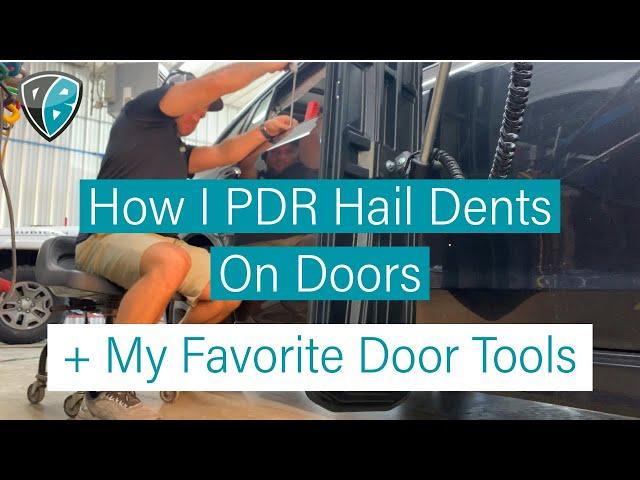 PDR Hail Dents On Doors | Door Tools For Paintless Dent Repair | Dent Baron | Raleigh, NC