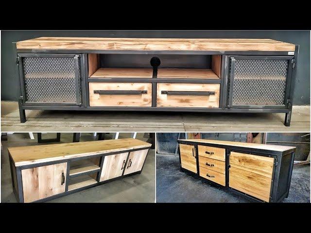 Modern TV Stand Design | Metal furniture and Wood Ideas