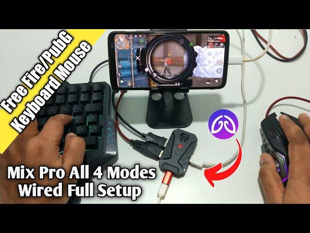 Mix Pro Wired Mode No Bluetooth Setup | Play Like PC with Keyboard Mouse