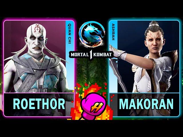 MK1 Roethor (QUAN CHI) VS MakoraN (ASHRAH)Mortal Kombat 14K 60ᶠᵖˢ