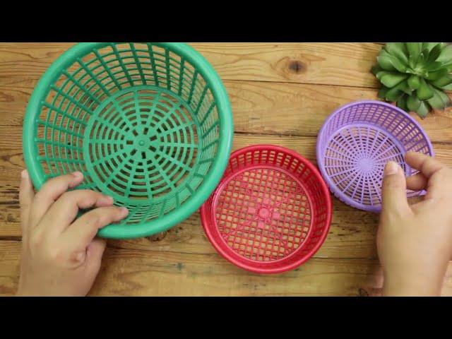 diy storage baskets from old baskets