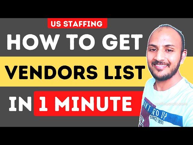 [Solved ] Vendors List in 1 minute - usitrecruit