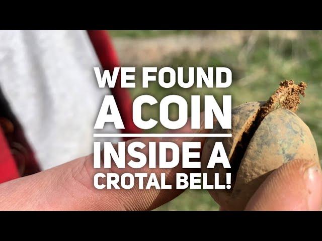We Found A Coin Inside A Crotal Bell Metal Detecting