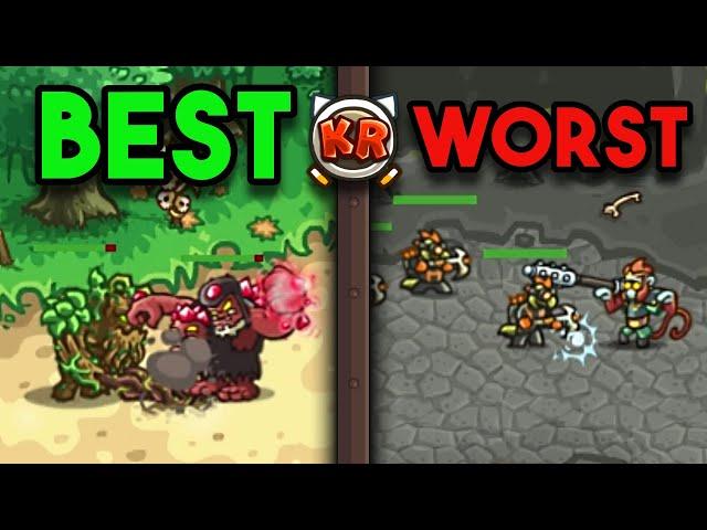 Top 5 BEST & WORST Kingdom Rush Levels Of All Time!