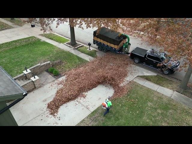 Leaf Tornado With The BillyGoat 29HP Debris Loader