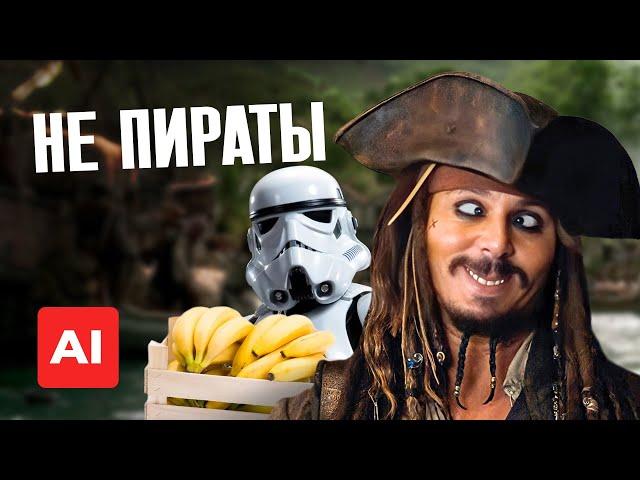 Пираты Карибского моря, но режиссер - нейросеть