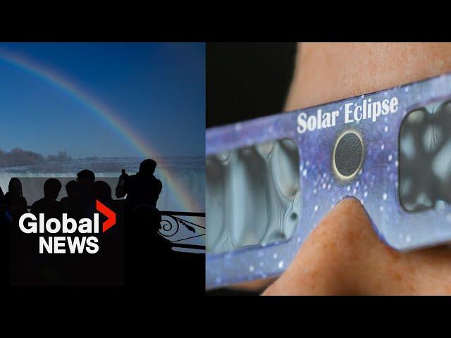 Solar eclipse chasers arrive in Niagara Falls, ready for path of totality