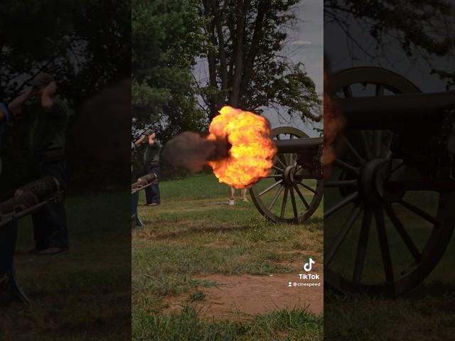 Civil War Cannons in Super Slow Mo at 86,000fps.