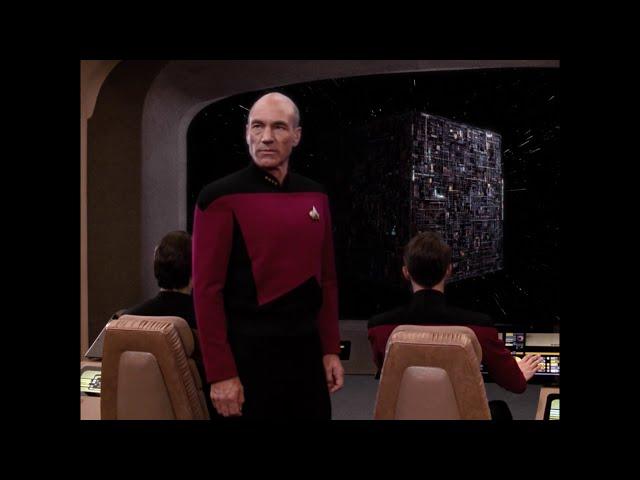 Star Trek TNG - Picard "We have engaged the Borg"