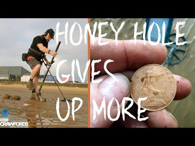 Metal detecting on the beach. Minelab Manticore setup & deep detecting