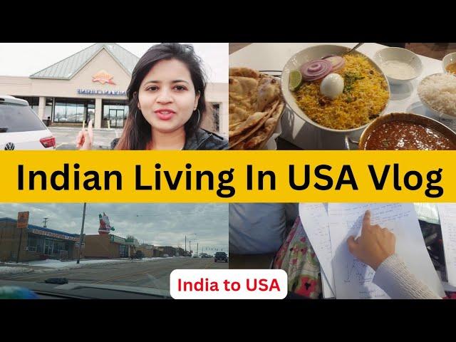 Indian Living In USA Vlog | India to USA Student | Indian Student  In USA  ️ 