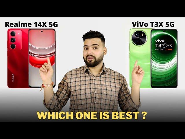 Realme 14x 5G vs Vivo T3x 5G - Full Comparison | Which One is Best ??