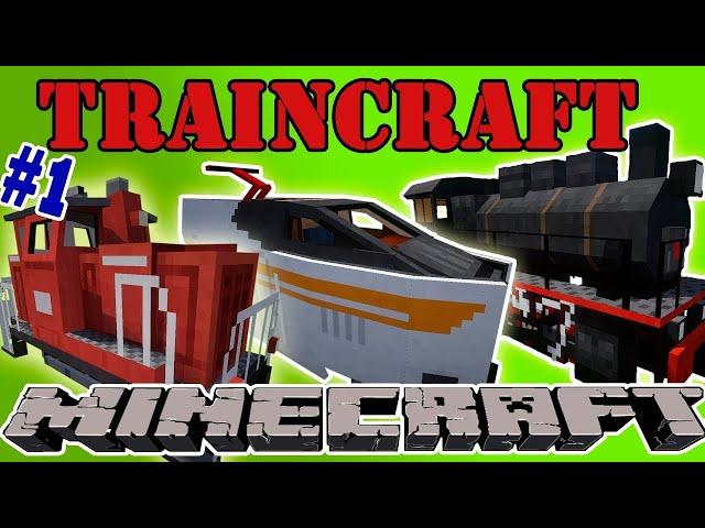 Гайд по моду TrainCraft для minecraft #1 Обзор поездов и вагонов [Трэинкрафт]