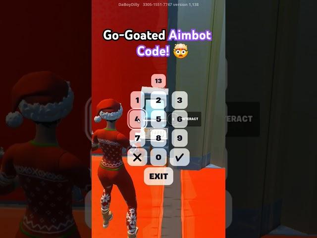 Aimbot Code In Go-Goated!  #fortnite #foryou #gaming #viral