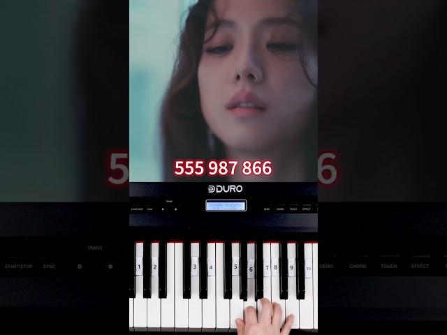 지수 (JISOO) - 꽃  피아노 건반 10개로 쉽게 연주하기 