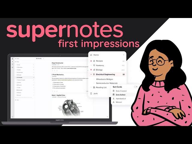 Supernotes First Impressions: A Notecard-Based Notion Alternative (not sponsored)