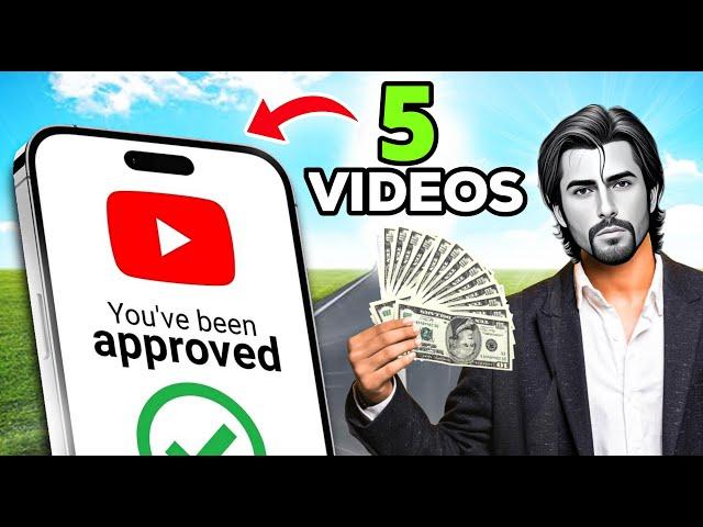 How I Got Monetized with (ONLY 5 Videos) 