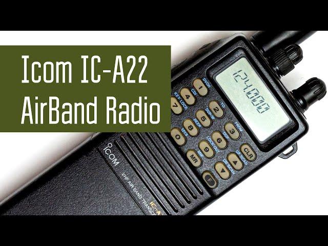 Icom IC-A22 Aviation radio.