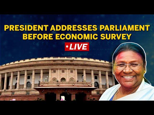 Live | President Draupadi Murmu Addresses Both Houses of Parliament | Pre Budget 2023