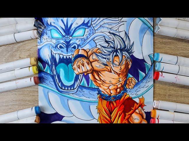 How to Draw Goku Mastered Ultra Instinct Dragon Fist  [ DragonBall ]