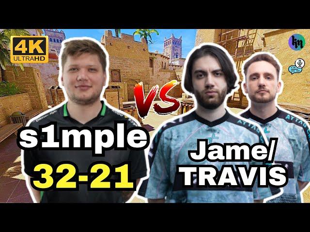 s1mple (32-21) SoloQ vs Jame/TRAVIS (mirage) | Jan 28, 2025 | CS2 POV/DEMO