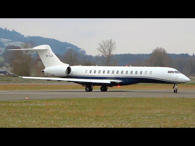 Power and Elegance: Bombardier Global 7500 Take-Off from Bern