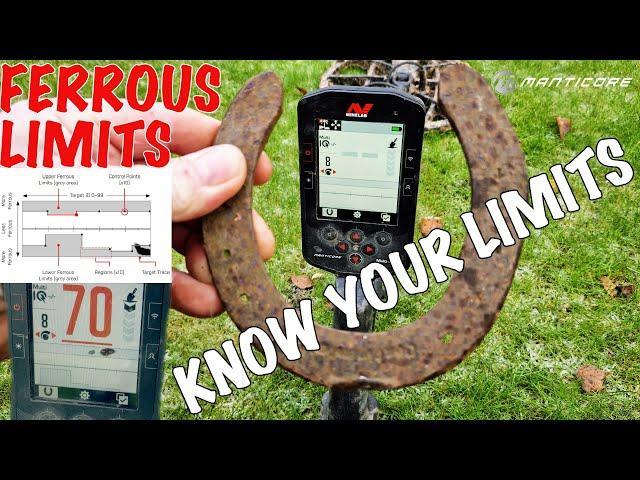 Ferrous limits settings MINELAB MANTICORE | Metal Detector