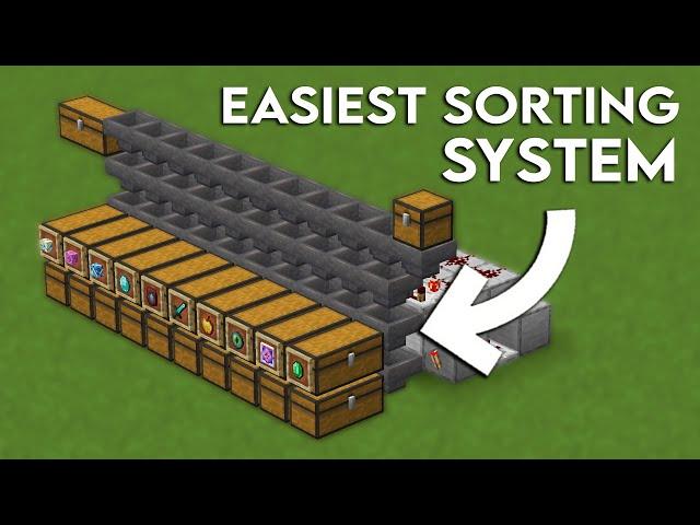 Minecraft Full Automatic Sorting System 1.21 Tutorial | Java & Bedrock