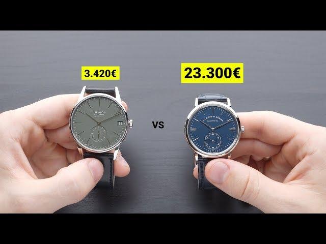 3.420€ NOMOS vs. 23.300€ A. Lange & Söhne | WATCHVICE