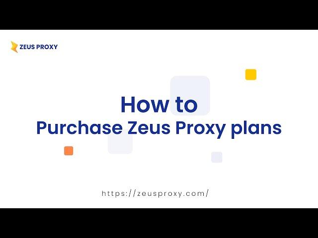 Zeus Proxy Instruction| How to top up your account & purchase proxy plans