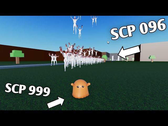 100 SCP 096 VS SCP 999 - Roblox