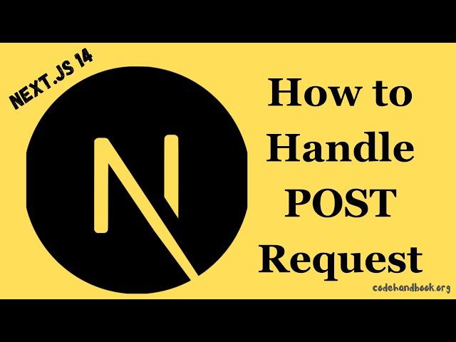 How to Handle POST Request in Next.js API | App Router