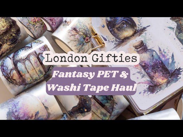 LONDON GIFTIES Fantasy-Inspired PET & Washi Tape Haul | Indie Stationery Unboxing