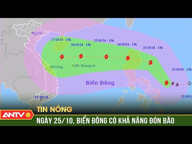 Nóng: Áp thấp nhiệt đới mạnh lên, Biển Đông có khả năng sắp hứng chịu bão | ANTV