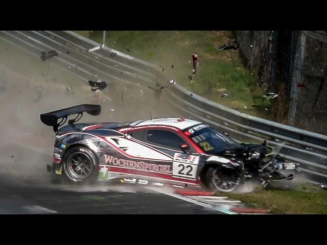 NÜRBURGRING MEGA CRASH COMPILATION - Nordschleife MEGA Crash & Fail Compilation Racing / NLS / 24h