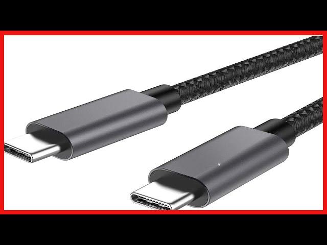 nonda USB-C to USB-C 100W Cable, USB C Braided Nylon Cord Fast Charging Cable Compatible with