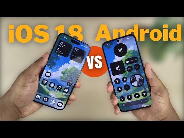 iOS 18 Beta vs Android 14 - Nothing OS | Is iOS more Customizable than Android?