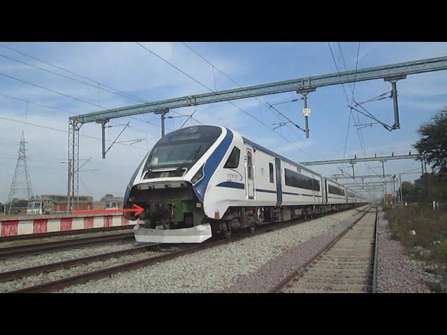 Vandebharat Express With Broken Front At Full Speed