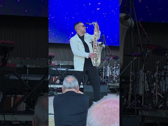 Kyle Schroeder performs with Keyboardist Ben Tankard at the Seabreeze Jazz Festival