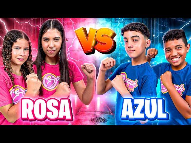 ROSA vs AZUL ! GINCANA DA SARAH com os AMIGOS - Sarah de Araújo